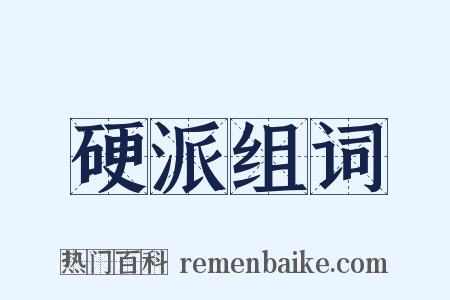 硬派组词是什么意思的图片
